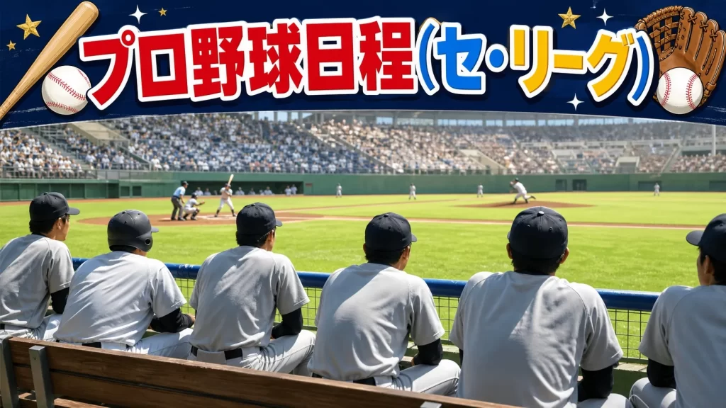 2026年 プロ野球日程・順位（セ・リーグ）