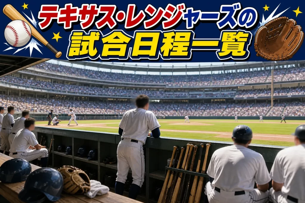 直近の配信対象試合 レンジャーズ関連試合を中心にチェック
