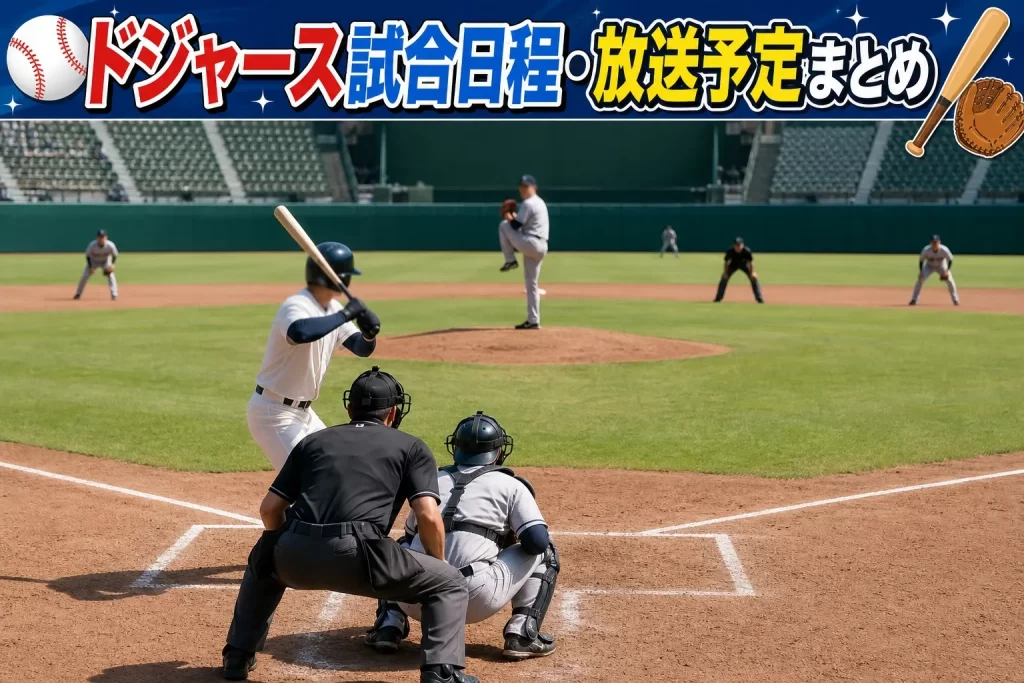 【2026年4月】ドジャース試合日程・放送予定まとめ