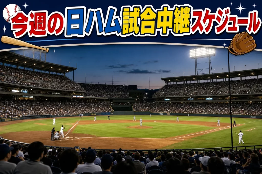 【2026年7月】今週の日ハム試合中継のスケジュール