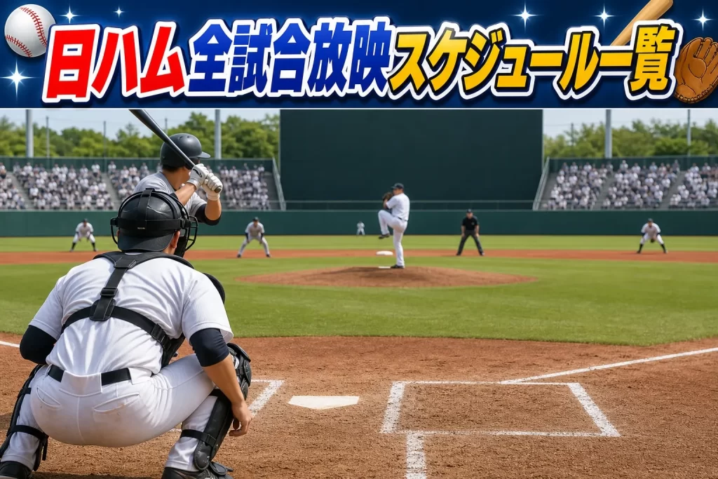 【2026年7月】日ハム全試合放映スケジュール一覧