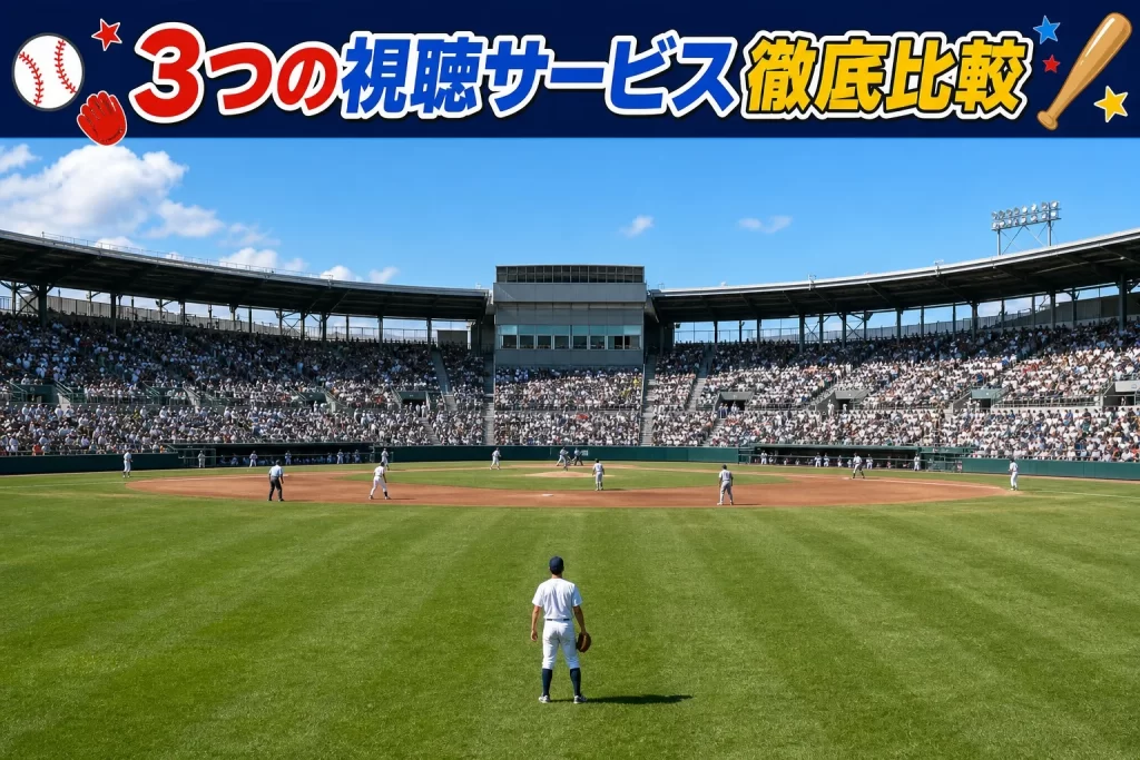 3つの視聴サービス徹底比較