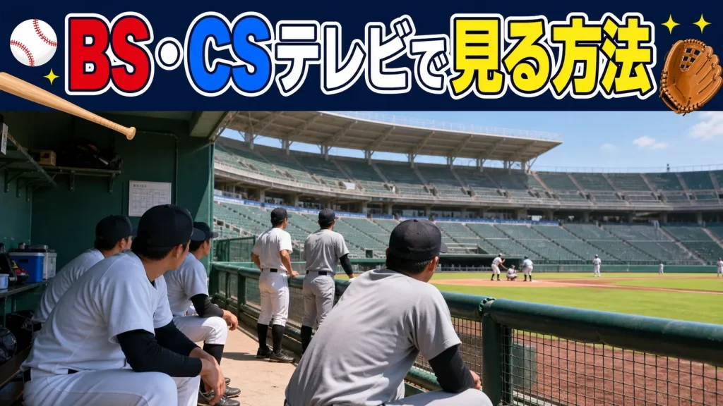BS・CSテレビで見る方法