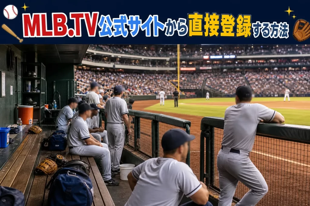 MLB.TV公式サイトから直接登録する方法