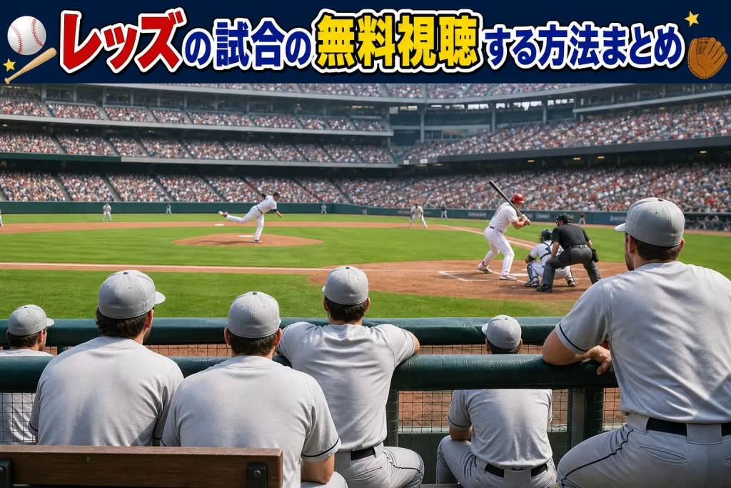 まとめ｜シンシナティ・レッズ戦は無料体験を活用して今日から観戦しよsう