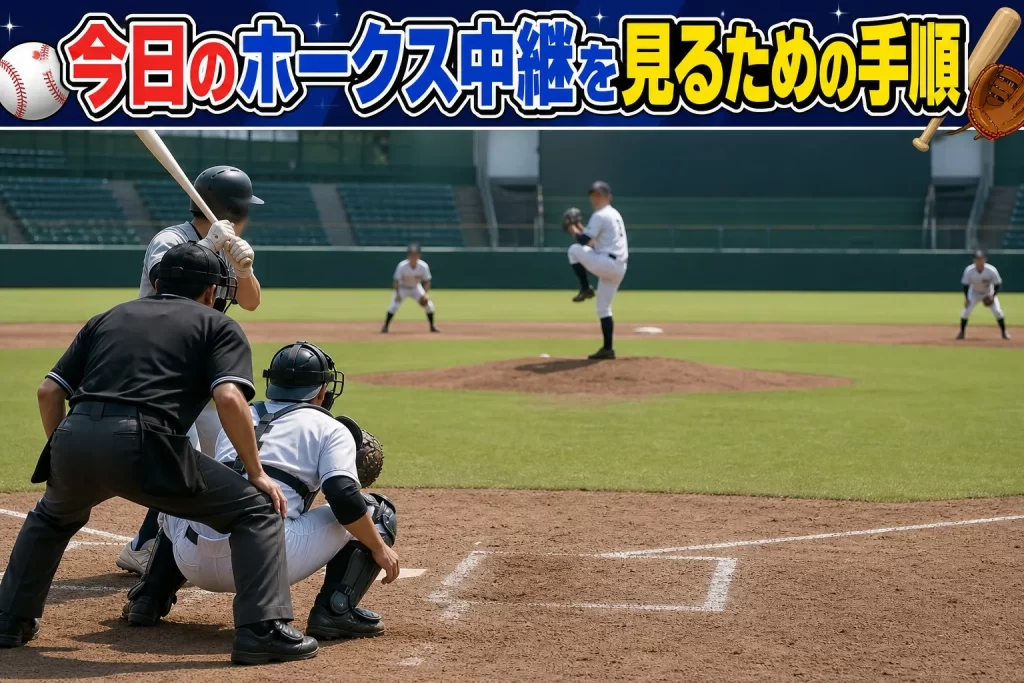 まとめ｜今日のホークス中継を見るための手順