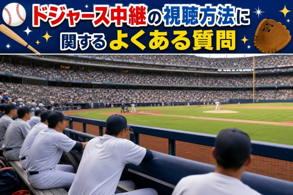 ドジャース中継の視聴方法に関するよくある質問