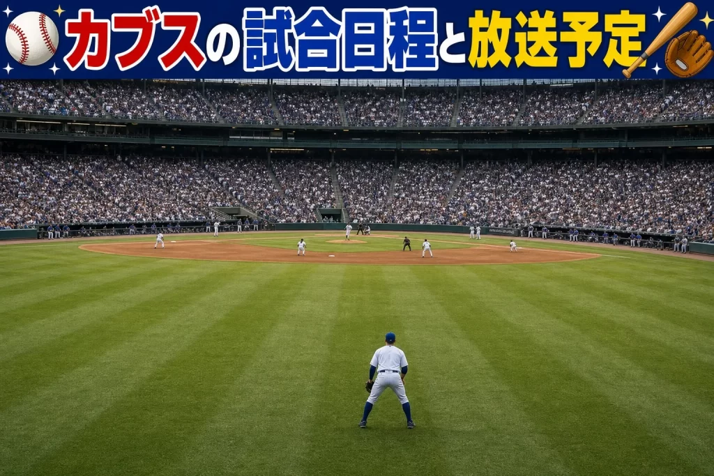 【2026年4月】カブスの試合日程と放送予定（随時更新）
