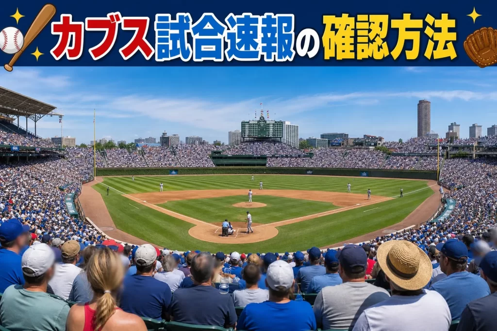 カブス試合速報の確認方法