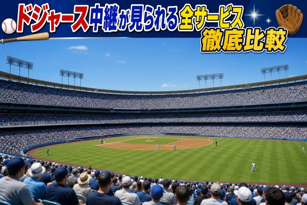 ドジャース中継が見られる全サービス徹底比較