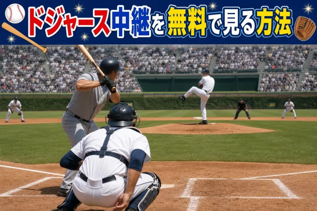ドジャース中継を無料で見る3つの方法