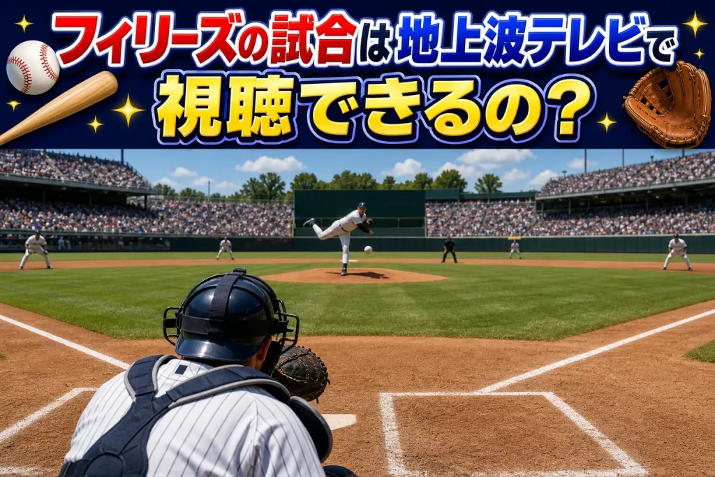 フィリーズの試合は地上波テレビで視聴できるの？