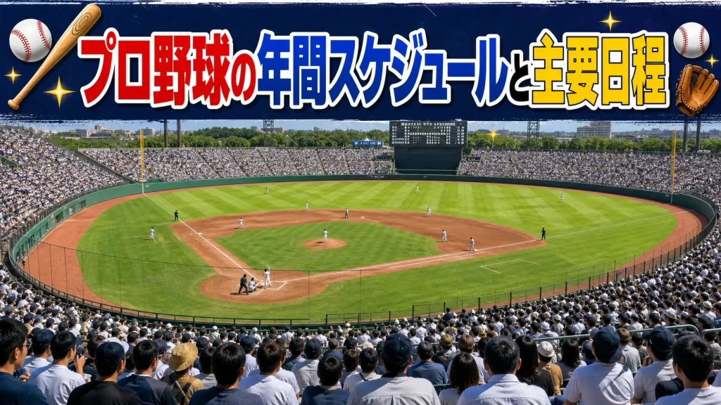 プロ野球2026の年間スケジュールと主要日程