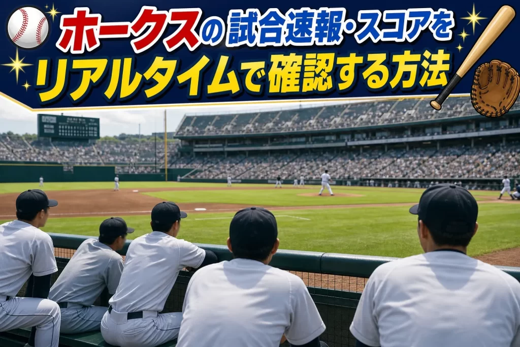 ホークスの試合速報・スコアをリアルタイムで確認する方法