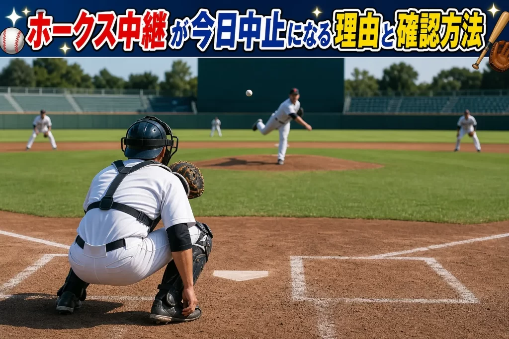 ホークス中継が今日中止になる理由と確認方法