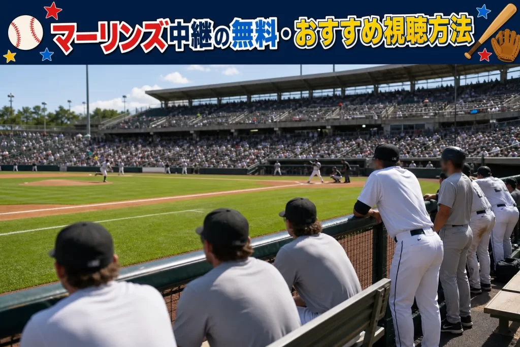 マーリンズ中継の無料・おすすめ視聴方法
