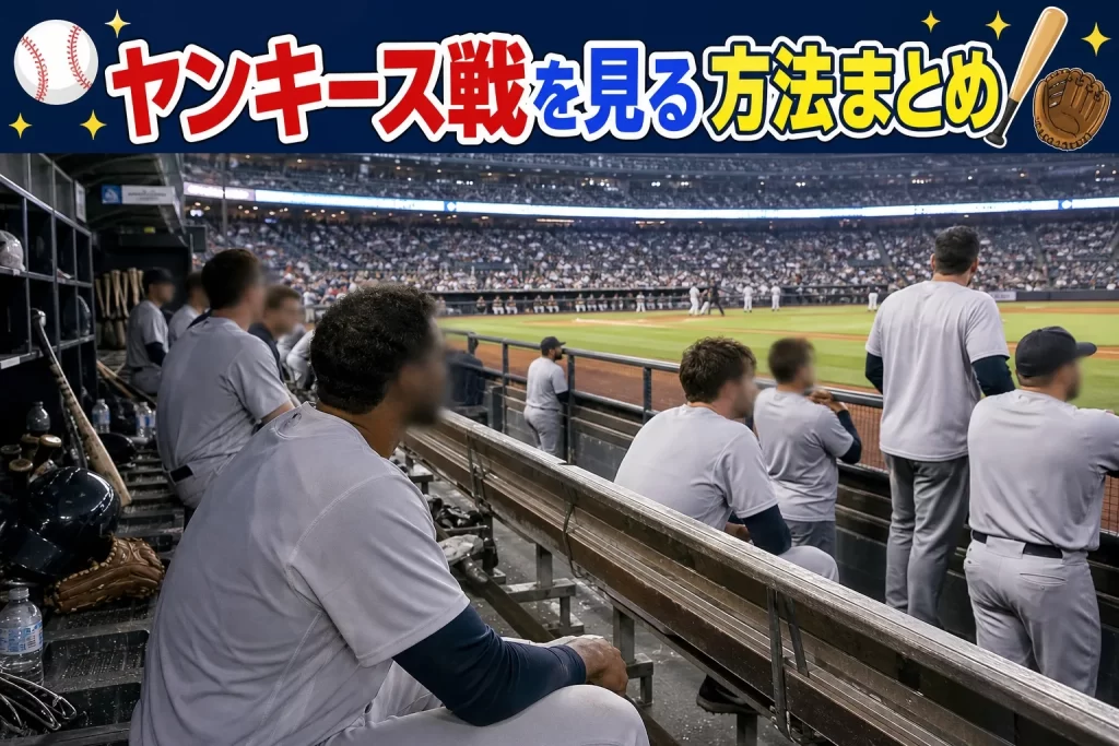 ヤンキース戦を見る方法まとめ（無料あり）