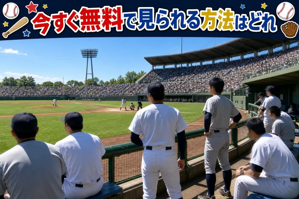 今すぐ無料で見られる方法はどれ