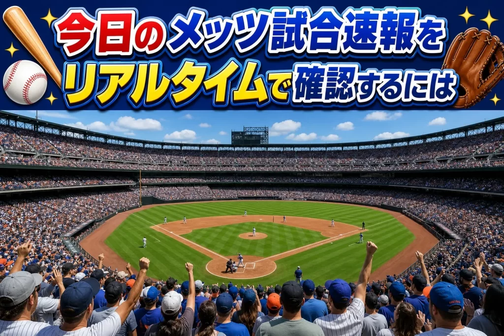 今日のメッツ試合速報をリアルタイムで確認するには