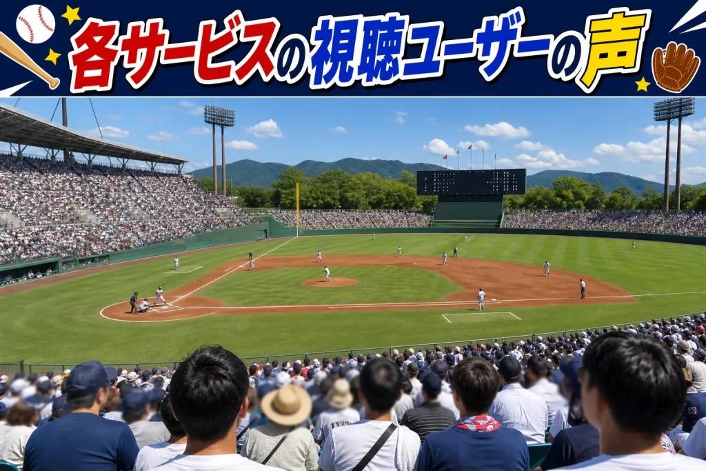 実際に視聴したユーザーの声