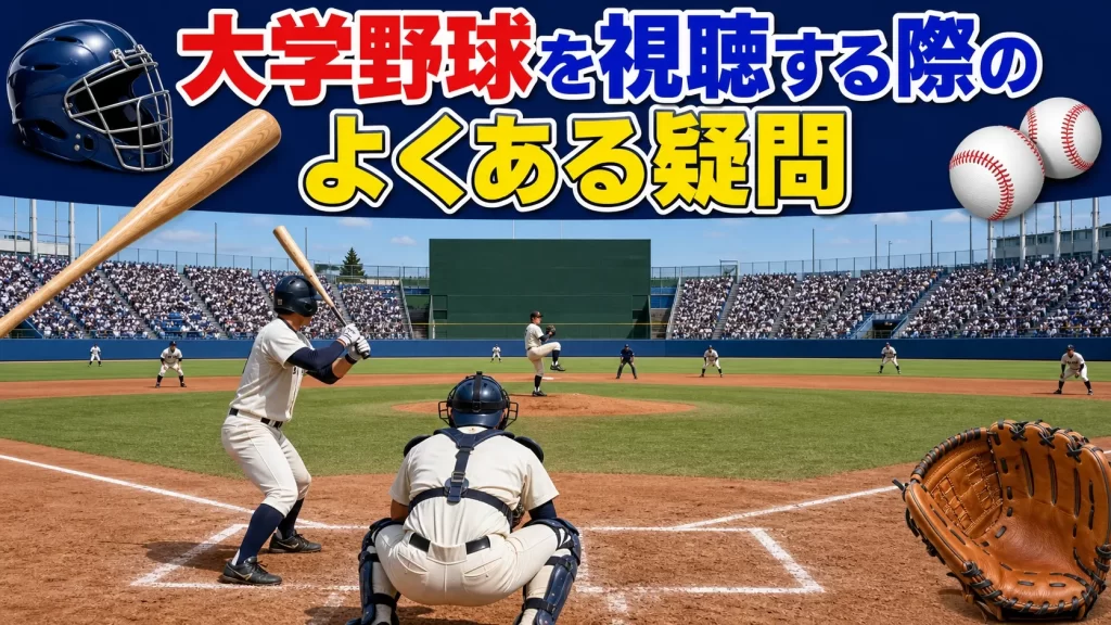 大学野球の視聴に関するよくある質問