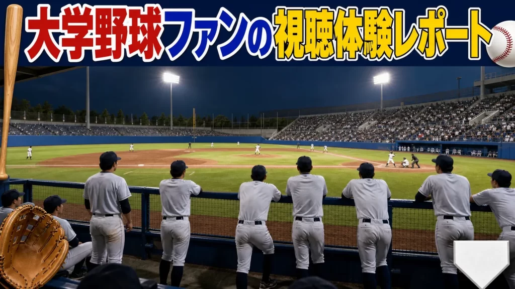 大学野球の配信サービスを使い分けるポイント