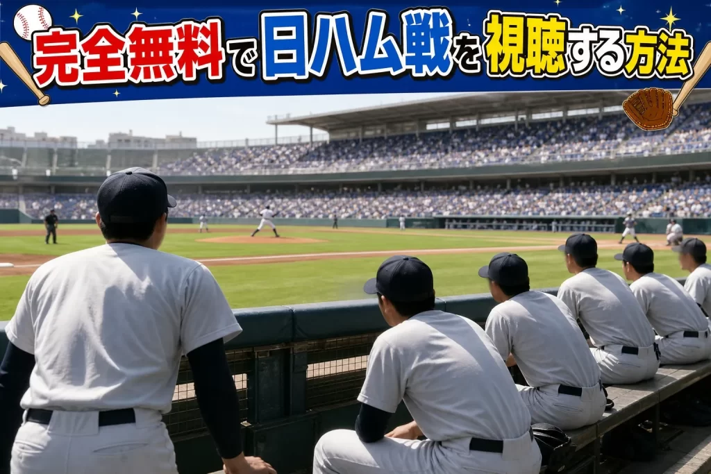 完全無料で日ハム戦を視聴する方法