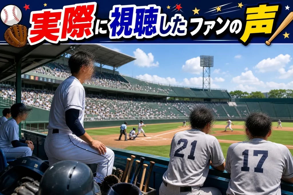 実際に視聴したユーザーの声