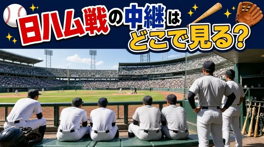 日ハム戦の中継はどこで見る？
