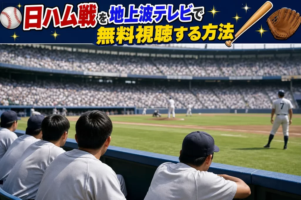 日ハム戦を地上波テレビで無料視聴する方法（STV・HBC・NHK）