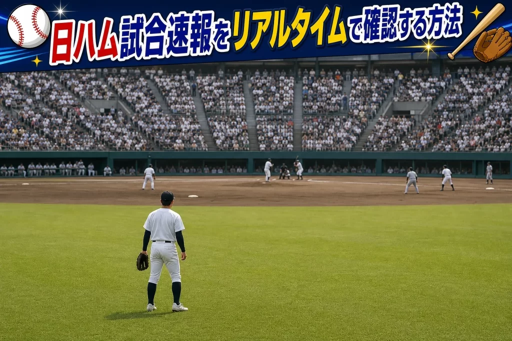 日ハム試合速報をリアルタイムで確認する方法