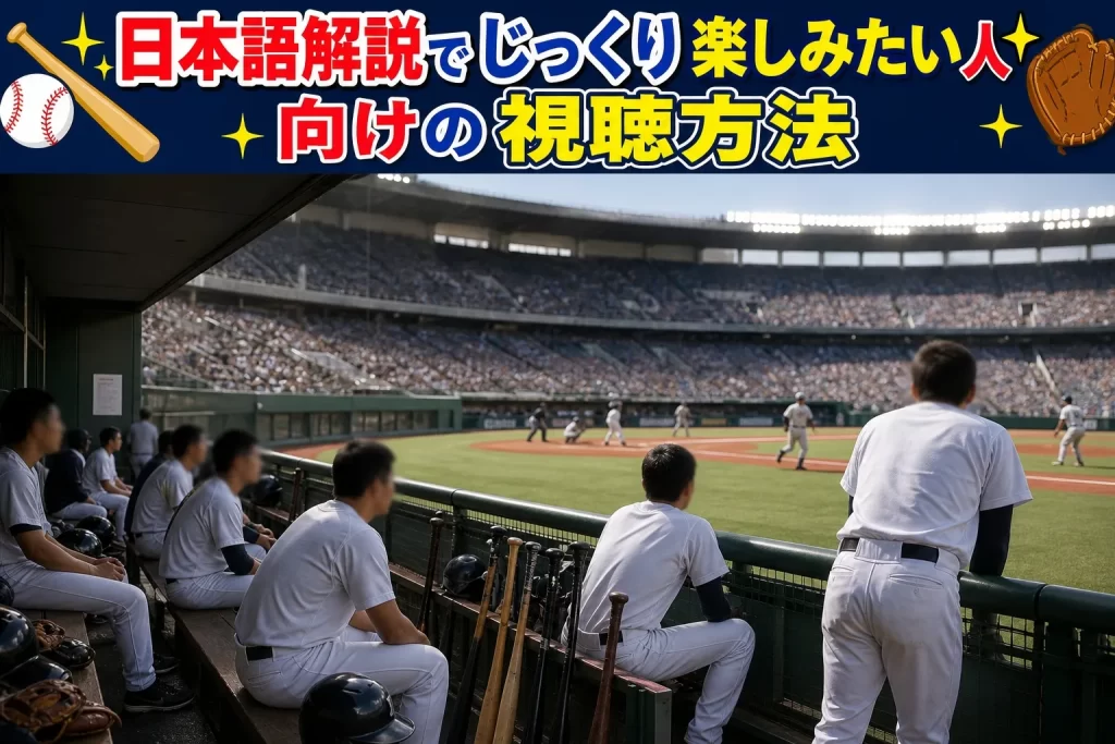 日本語解説でじっくり楽しみたい人向けの視聴方法