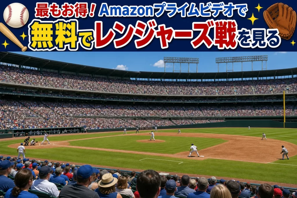 最もお得な視聴方法はこれ！Amazonプライムビデオで無料でレンジャーズ戦を見る