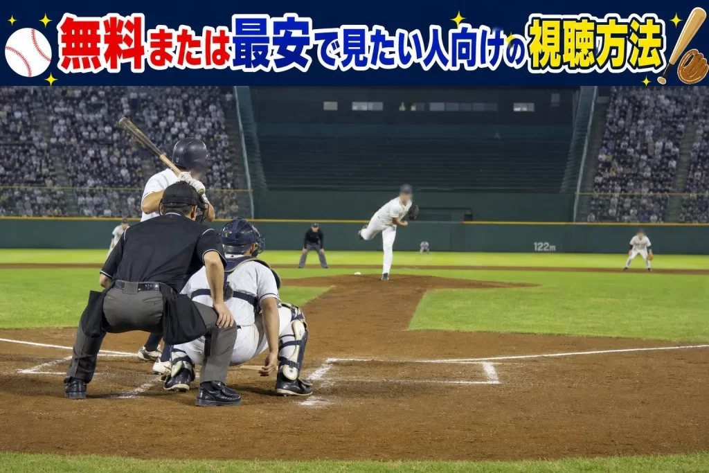 無料または最安で見たい人向けの視聴方法
