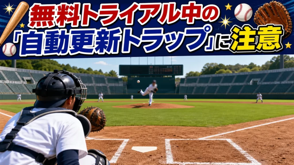 無料期間終了後の自動更新と解約条件に注意