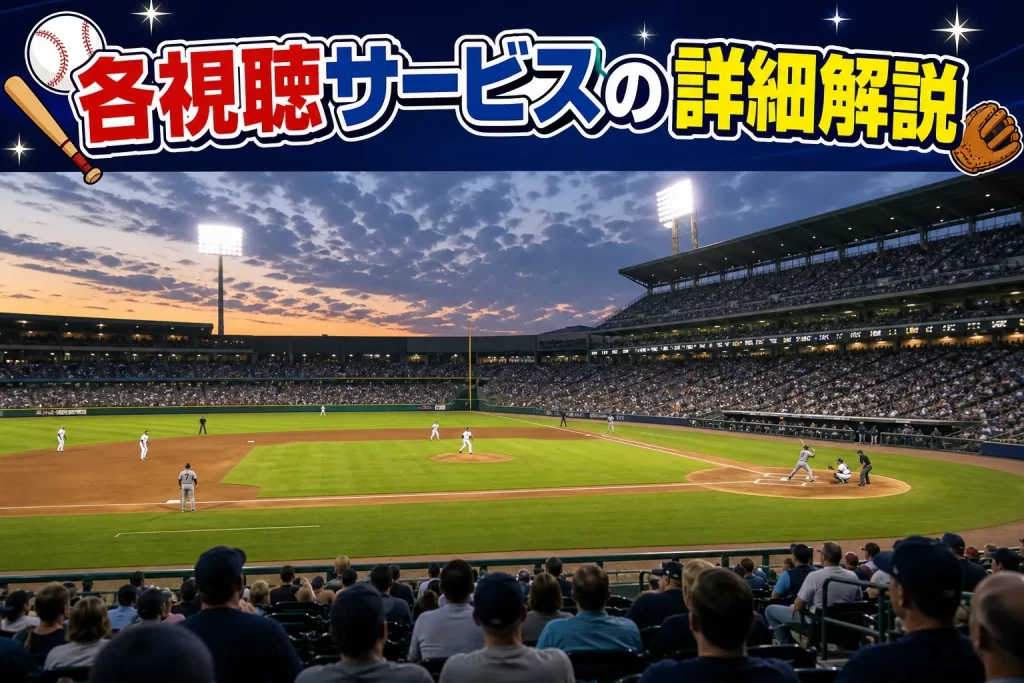 各視聴サービスの詳細解説