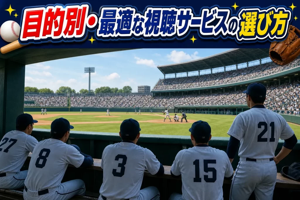 目的別・最適な視聴サービスの選び方