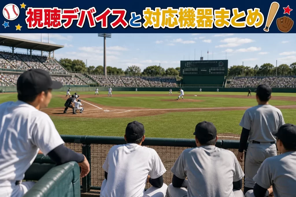 視聴デバイスと対応機器まとめ