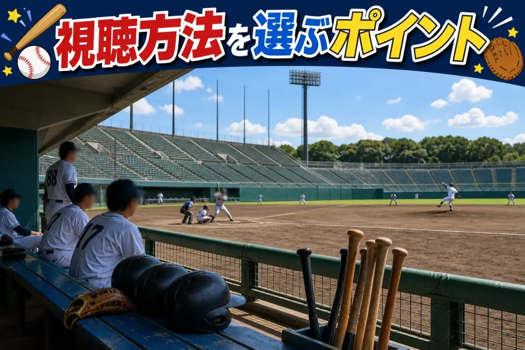 視聴方法を選ぶポイント！自分のスタイルに合ったサービスはどれか