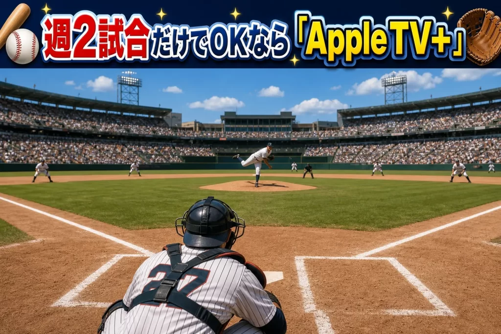 週2試合だけでOKなら「Apple TV+」