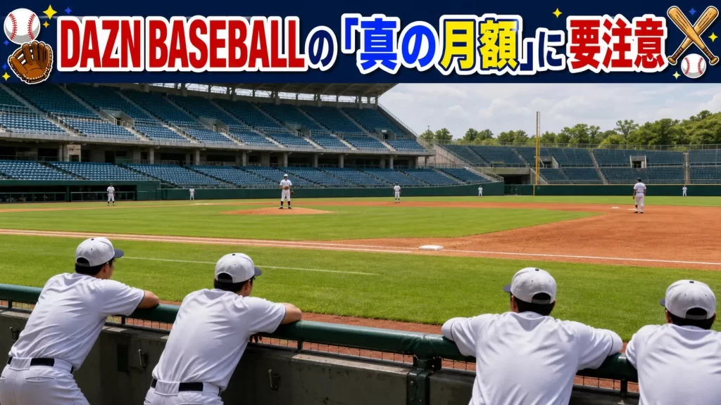 DAZN BASEBALLの「真の月額」に要注意