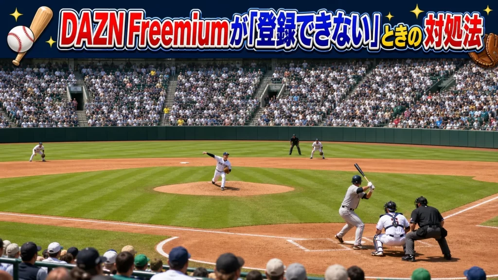 DAZN Freemiumが「登録できない」ときの対処法
