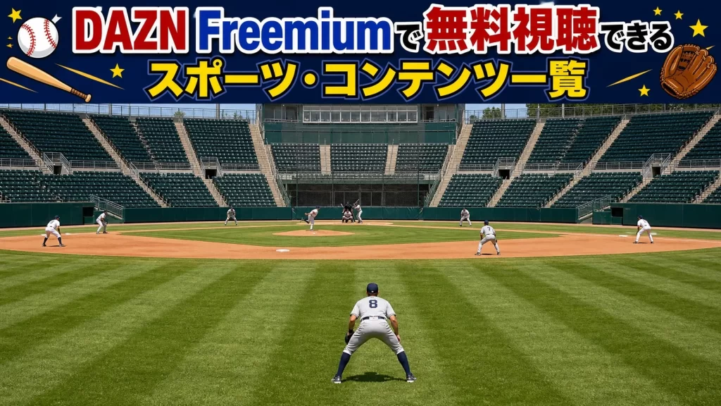DAZN Freemiumで無料視聴できるスポーツ・コンテンツ一覧