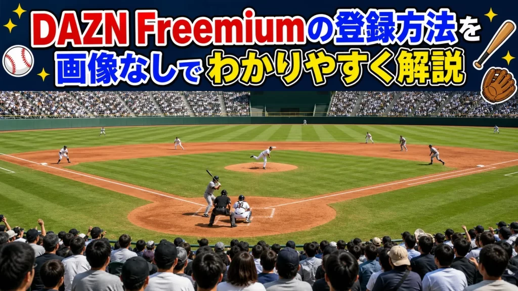 DAZN Freemiumの登録方法をわかりやすく解説