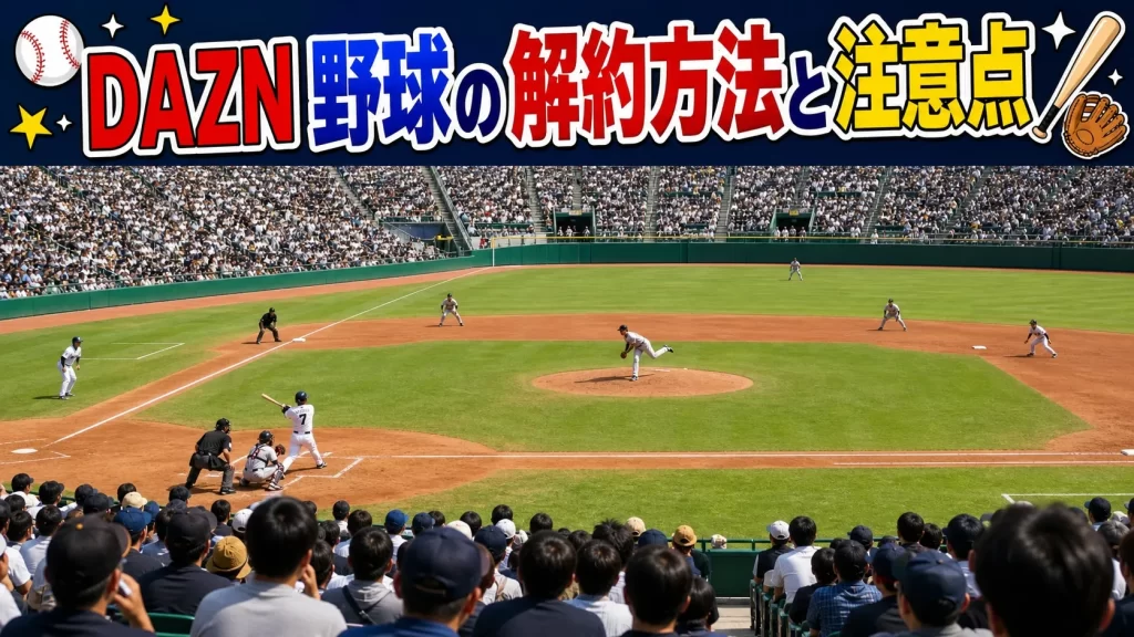 DAZNの解約方法と注意点