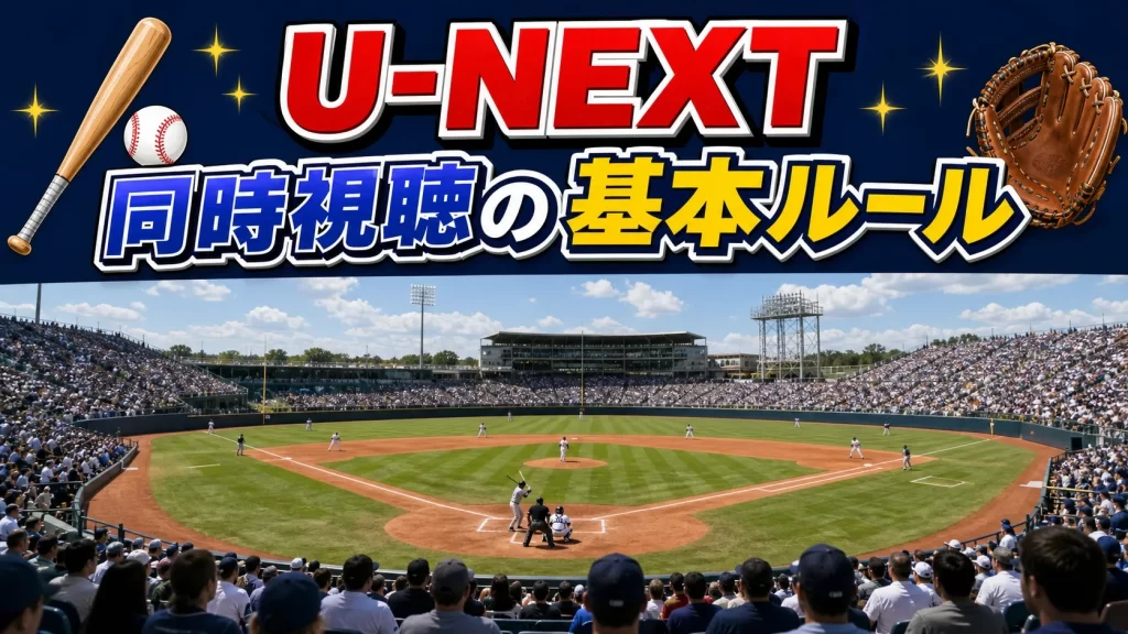 U-NEXTの同時視聴の基本ルール