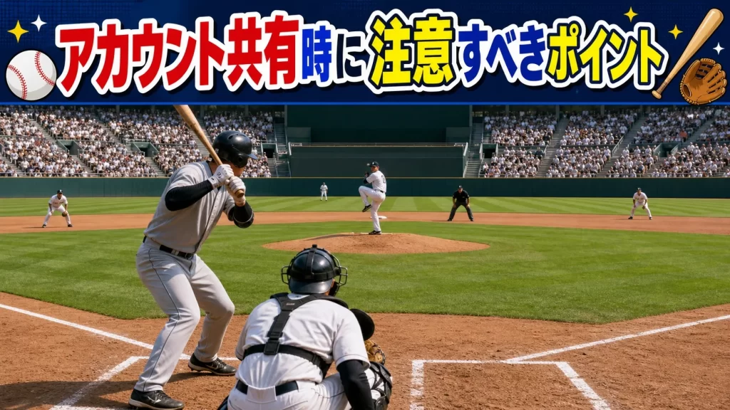 アカウント共有時に注意すべき5つのポイント！