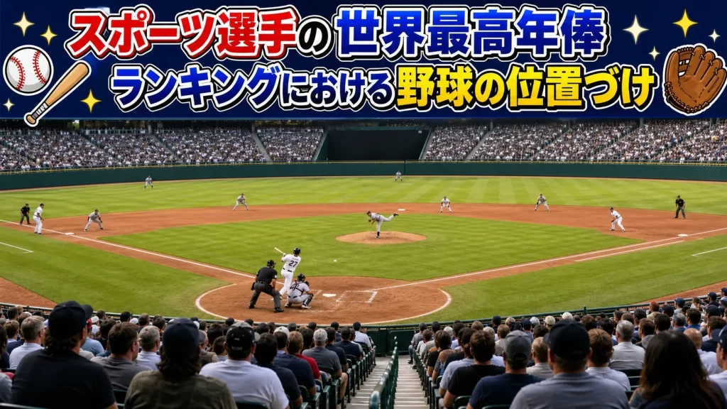 スポーツ選手の世界最高年俸ランキングにおける野球の位置づけ