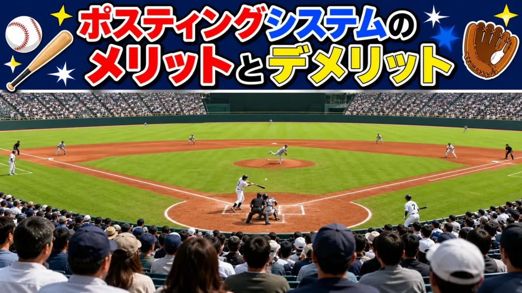ポスティングシステムのメリットとデメリットを選手・球団・ファン視点で解説