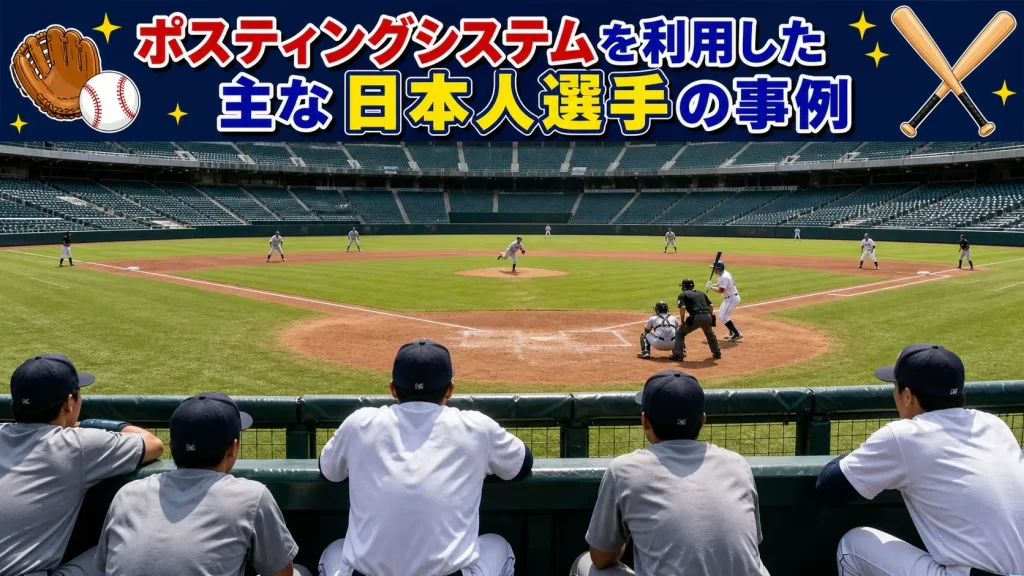 ポスティングシステムを利用した主な日本人選手の事例